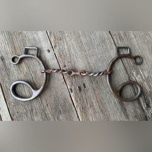 Horse Tack - 5 1/2” Sweet 6 Dogbone Twisted Wire Snaffle Gag Bit